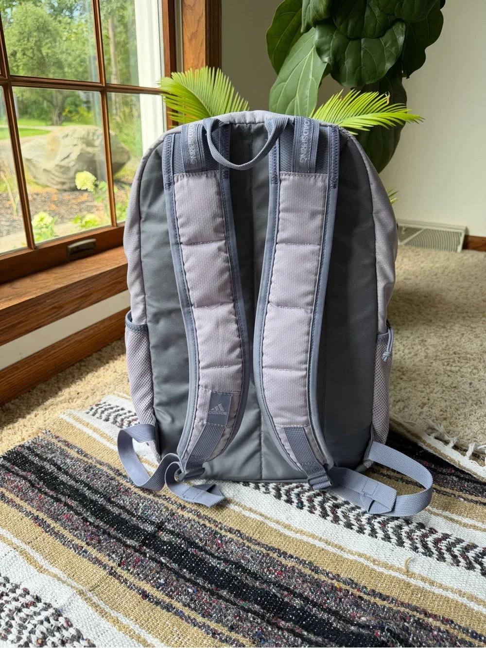 adidas Light Lavender Backpack with Front Organizer Pocket